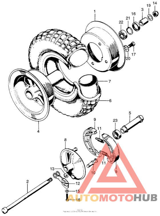 Переднее колесо