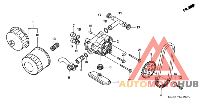 Oil filter/oil pump