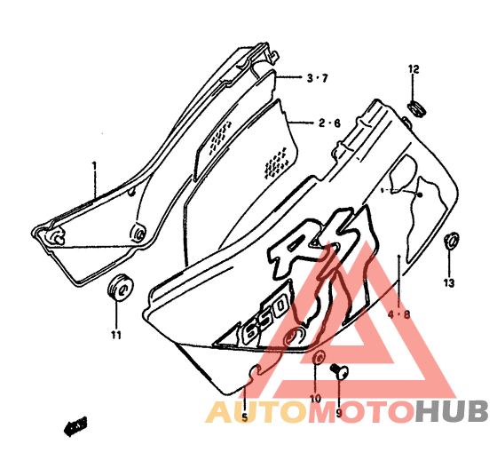 Обтекатель задний