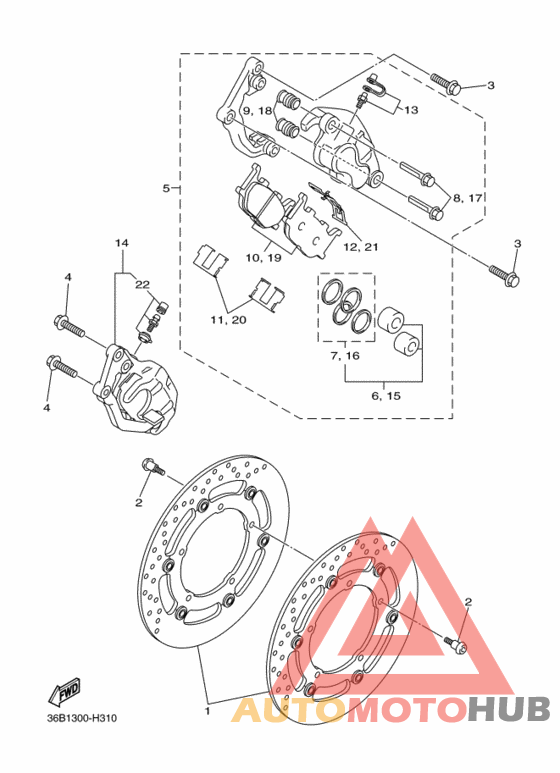 Передний суппорт
