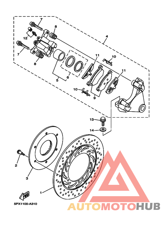 Задний суппорт
