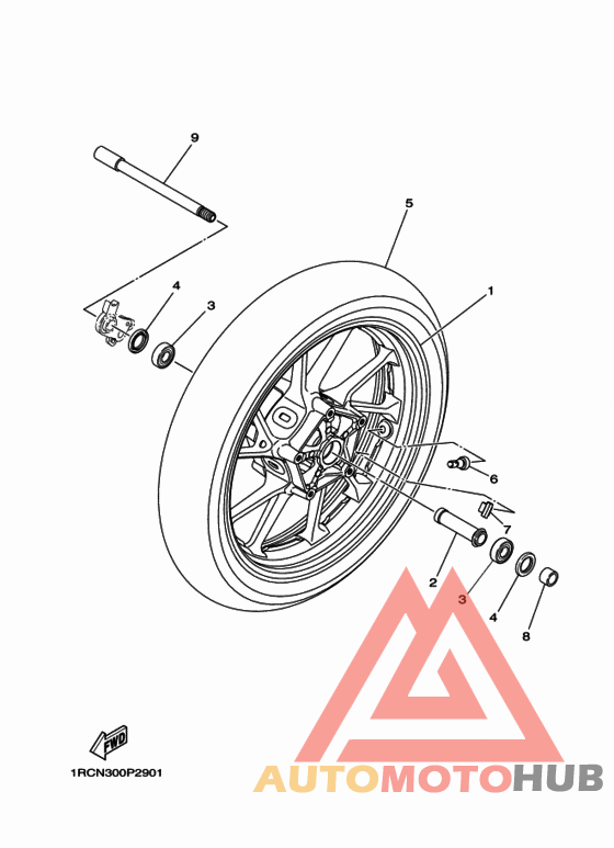 Переднее колесо