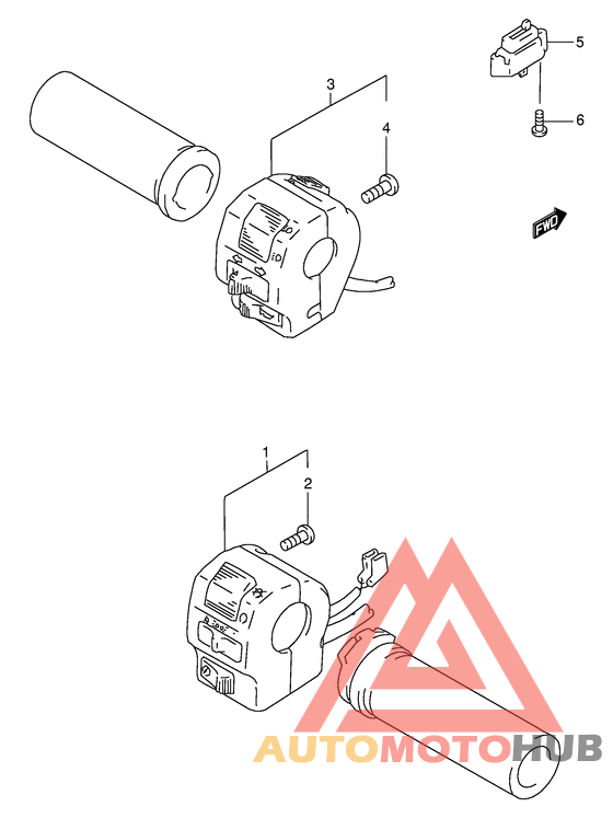 Рулевой переключатель