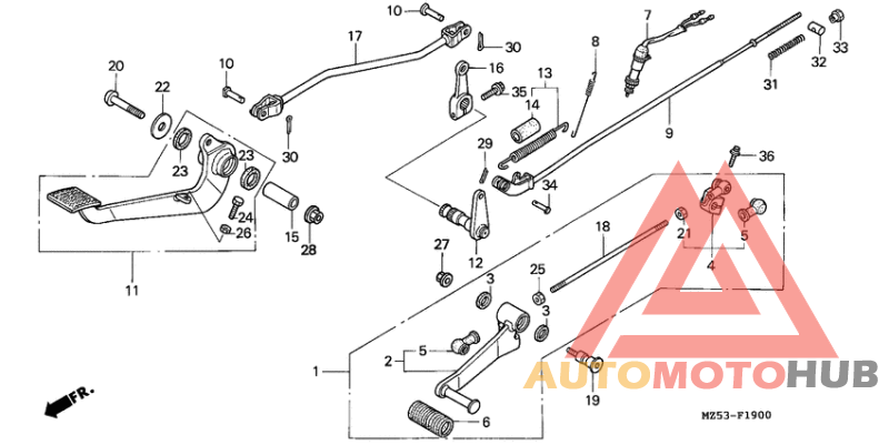Brake pedal assy