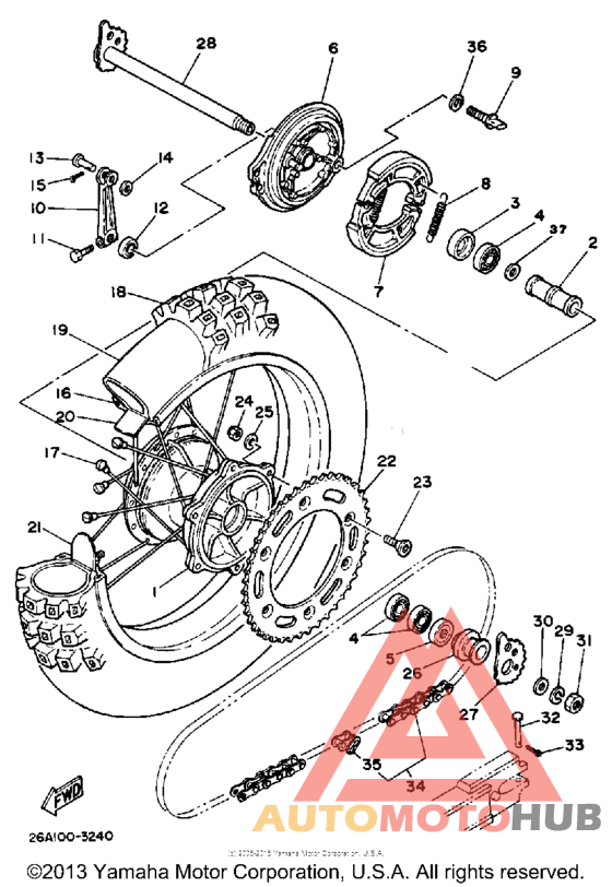 Переднее колесо