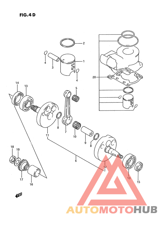Вал коленчатый