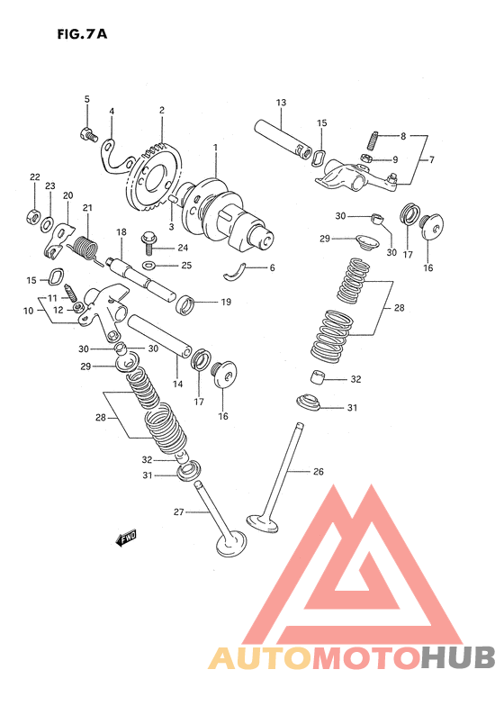Распределительный вал-клапаны