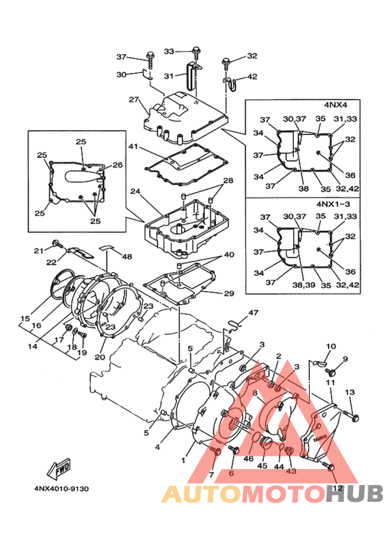 Crankcase cover ass`y  (v