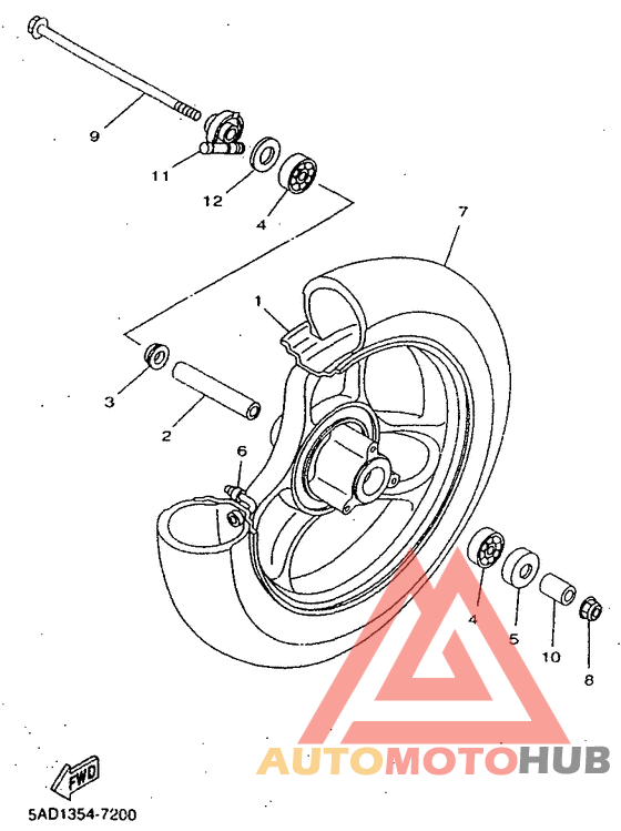 Переднее колесо