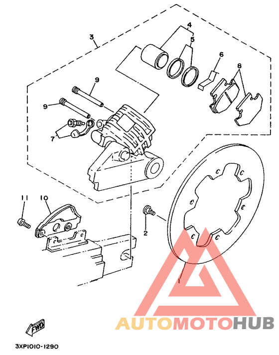Задний суппорт