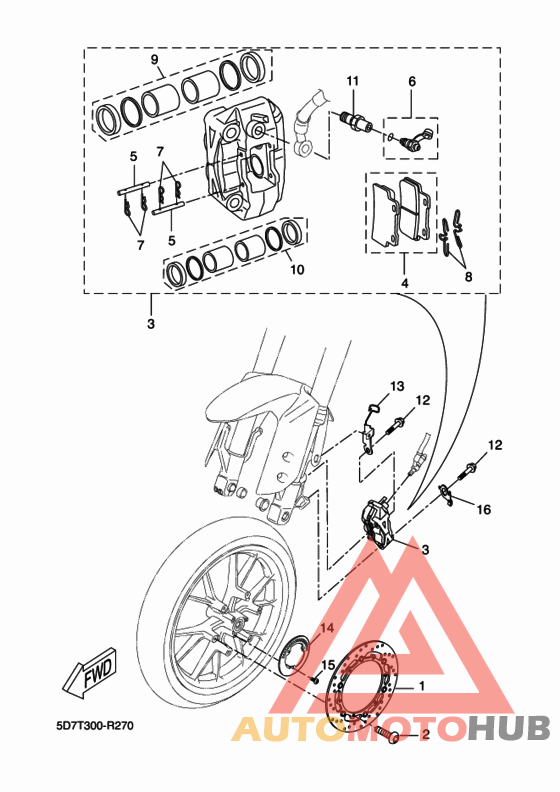Передний суппорт