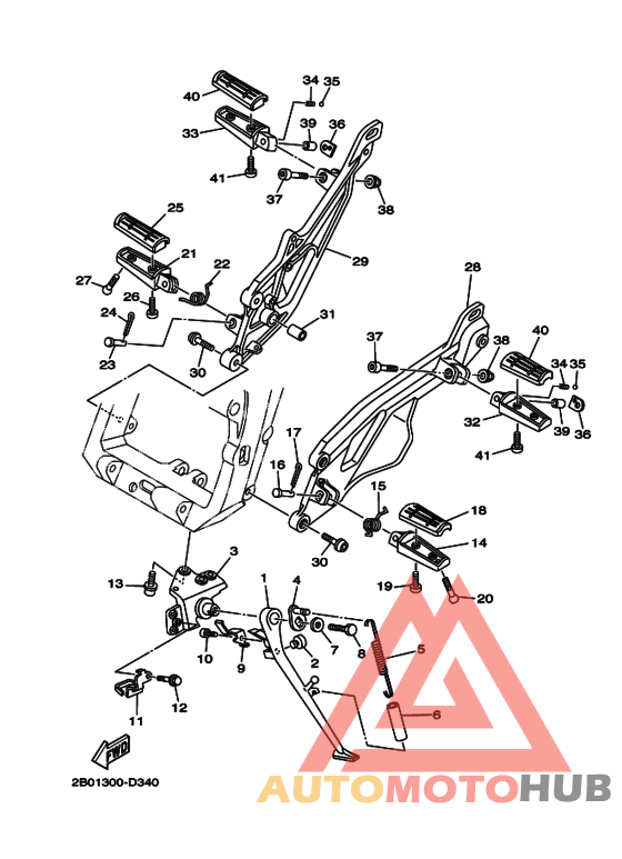 Support & repose pied