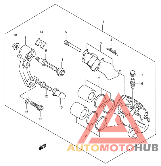 Передний суппорт