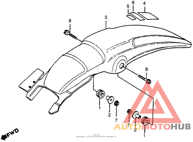 Задний бампер