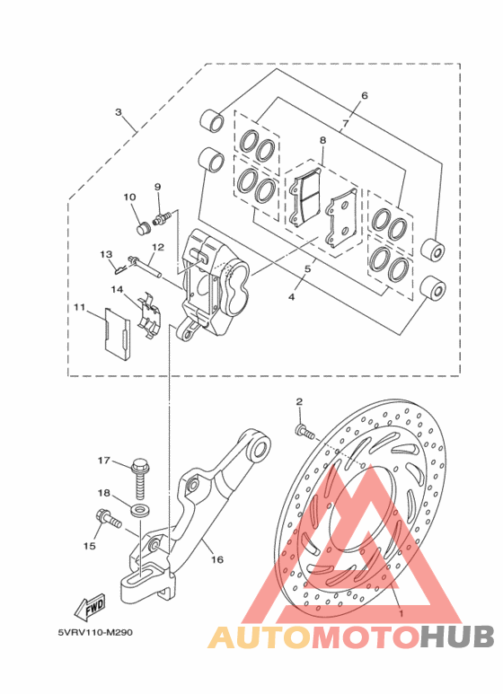 Задний суппорт