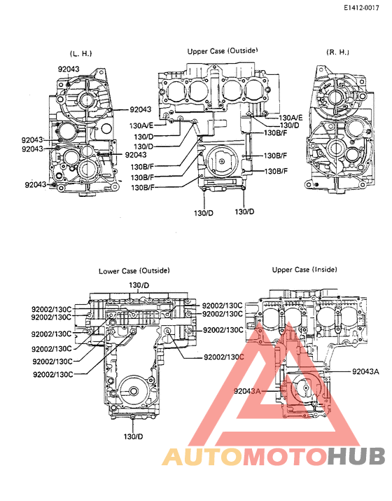 Crankcase bolt & stud pattern