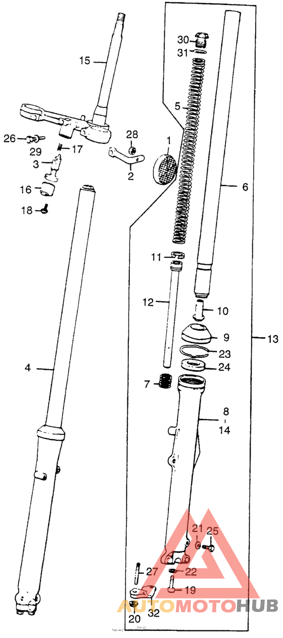 Передняя вилка
