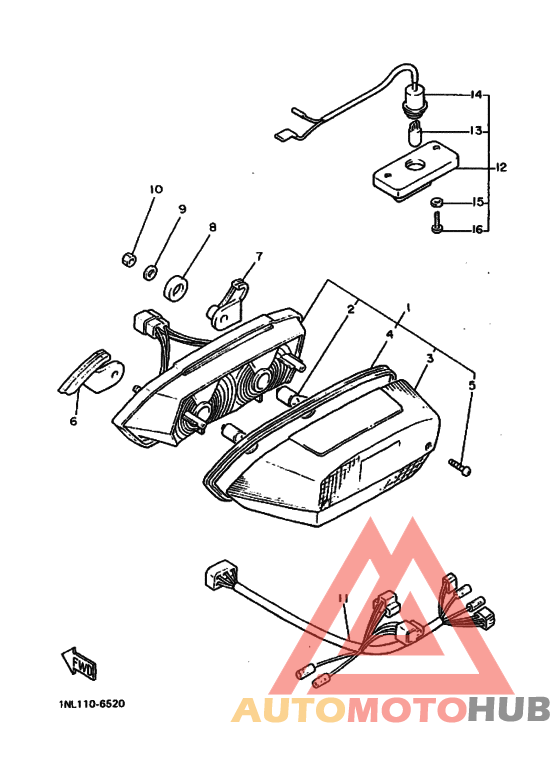 Taillight unit ass`y