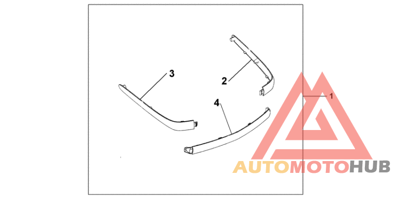 Chrome trunk moul