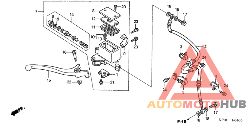 Fr. brake master cylinder