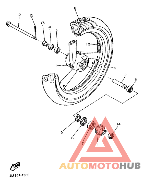 Переднее колесо