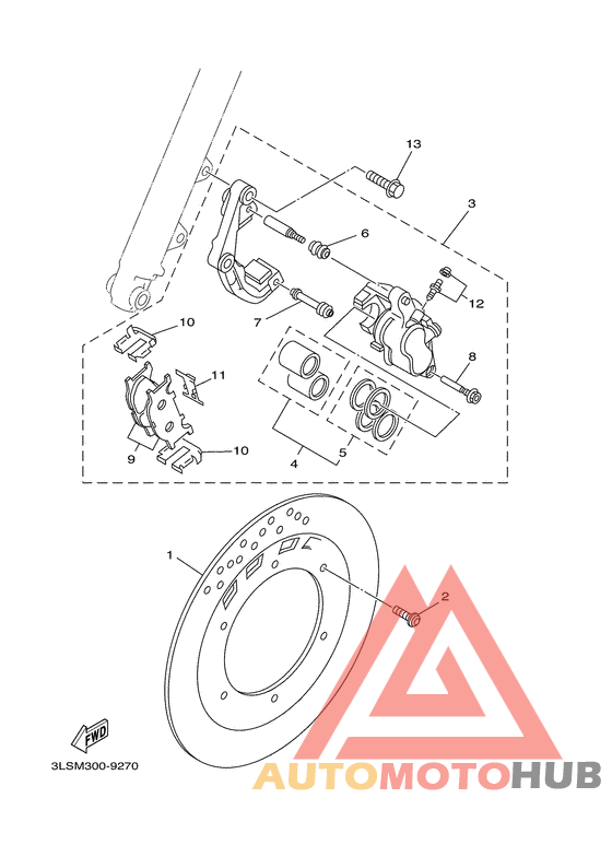 Передний суппорт