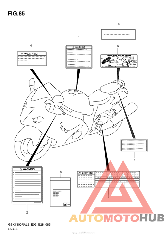 Label (Gsx1300Ral3 E33)