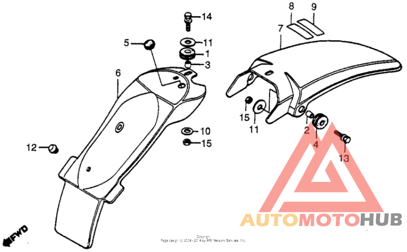 Задний бампер