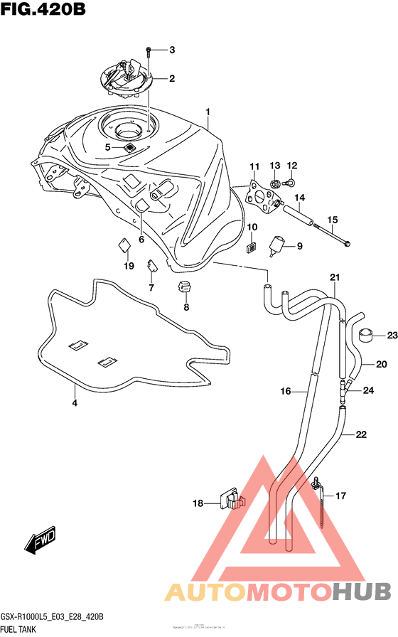 Fuel Tank (Gsx-R1000L5 E28)