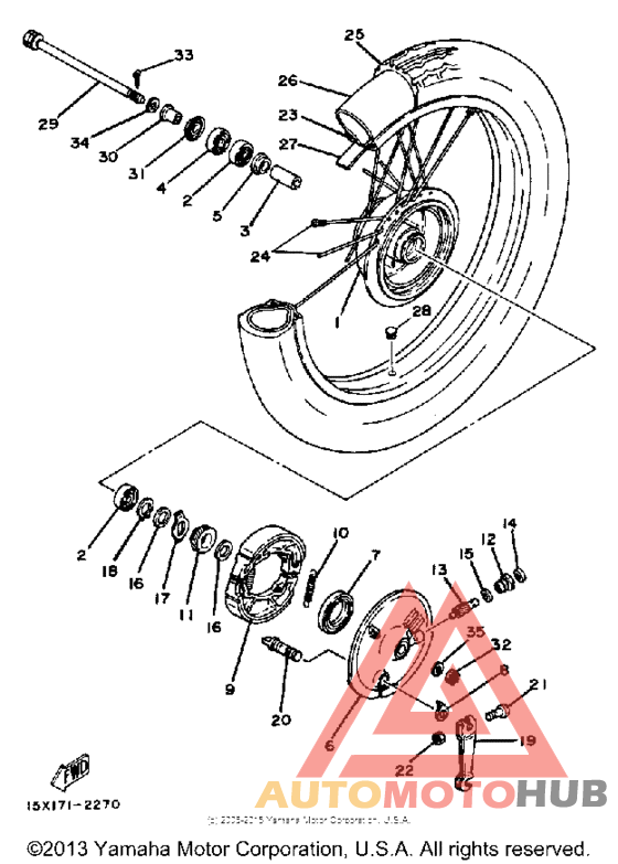 Переднее колесо