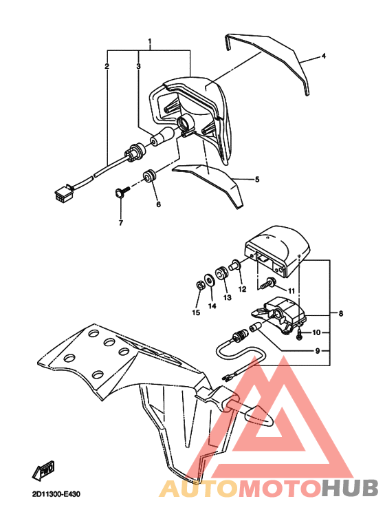 Taillight unit ass`y