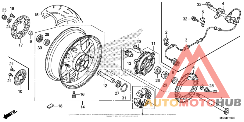 Переднее колесо