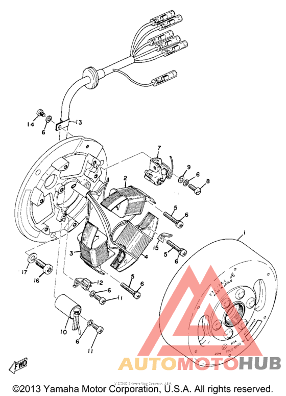 Flywheel magneto