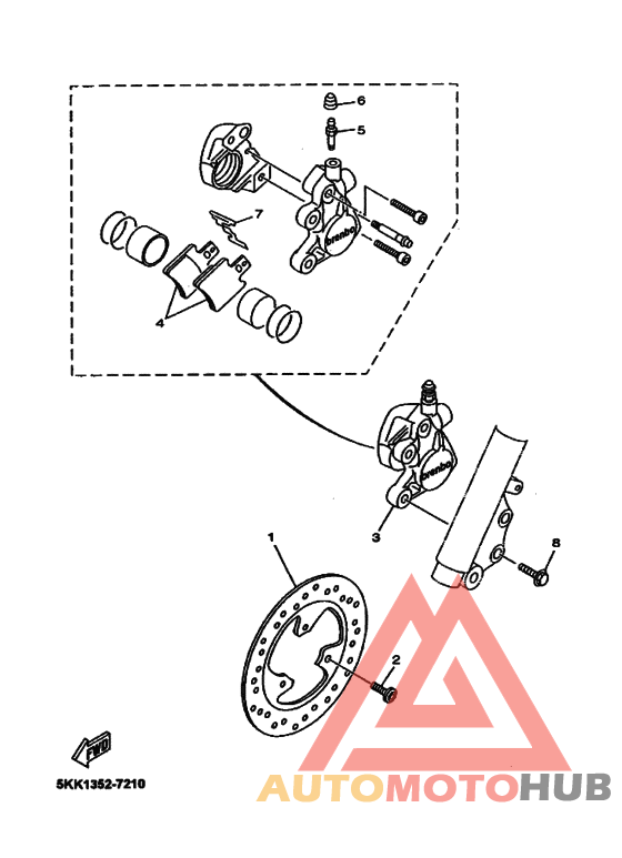 Передний суппорт