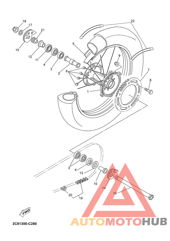 Переднее колесо