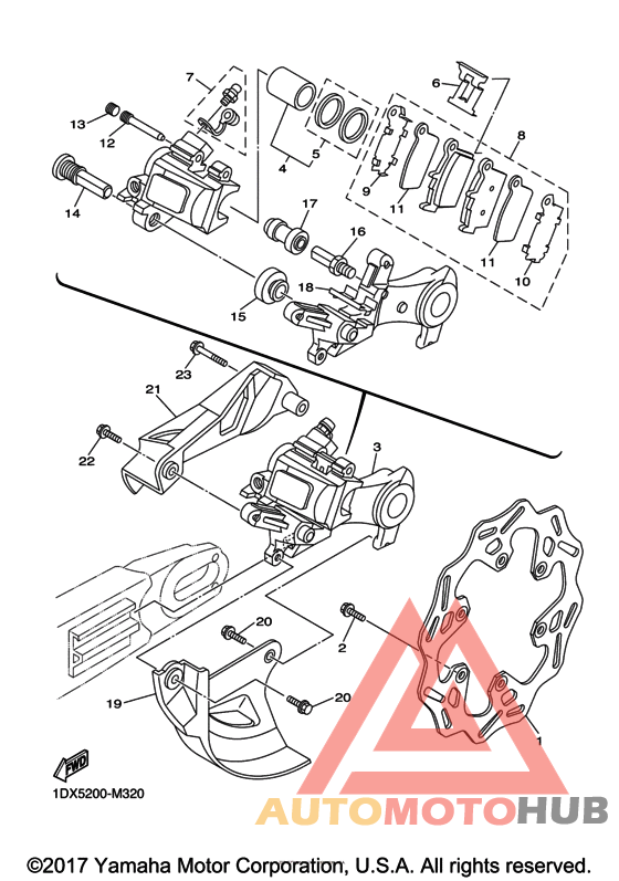 Задний суппорт