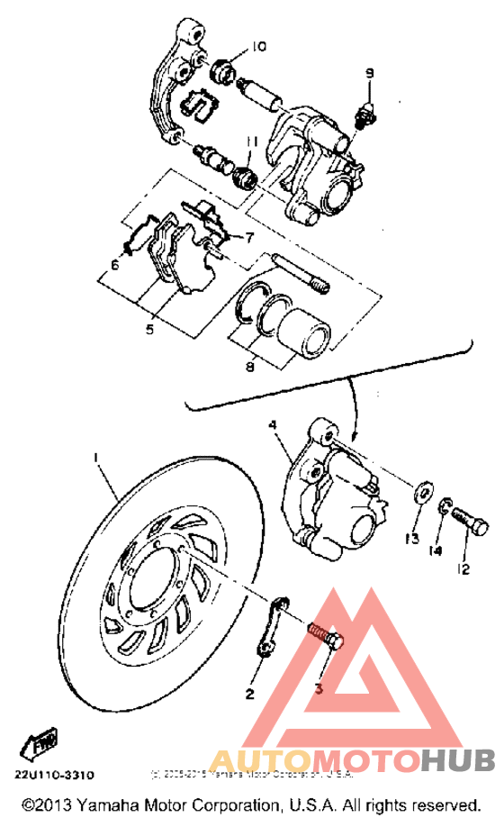 Передний суппорт