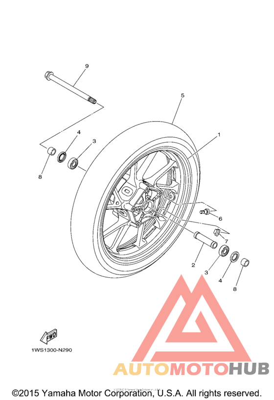 Переднее колесо