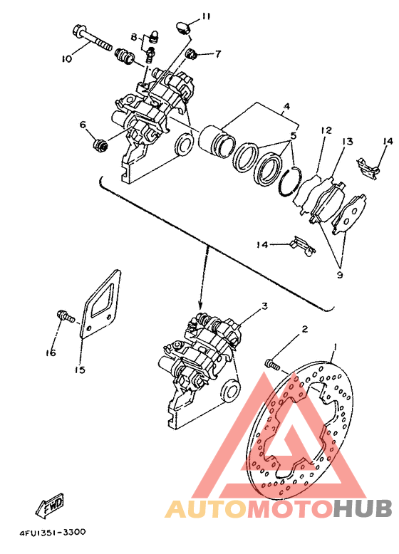 Задний суппорт