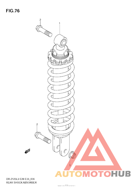 Rear Shock Absorber (Dr-Z125Ll3 E28)