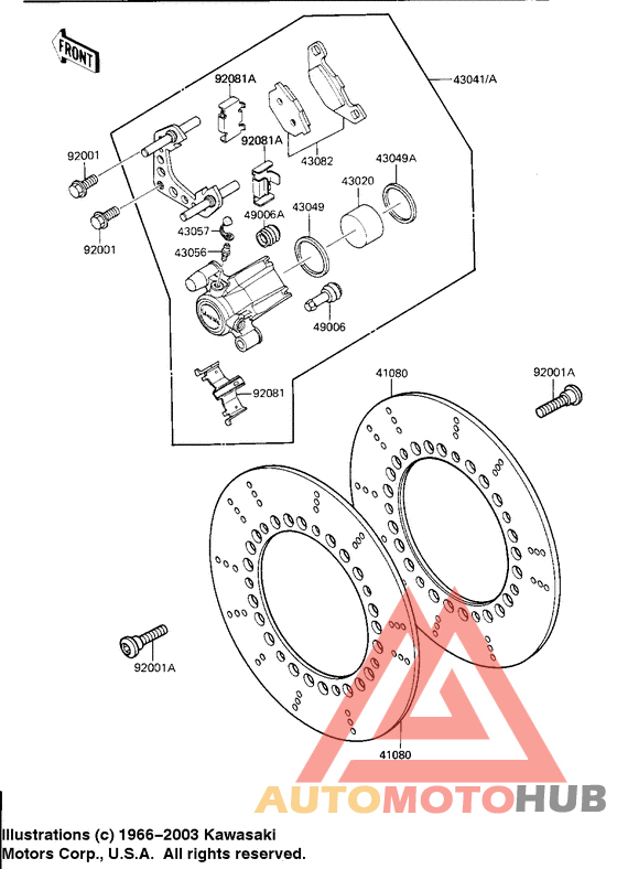 Передний суппорт