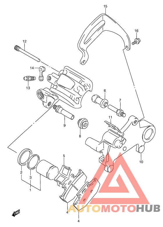 Задний суппортs