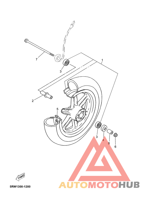 Переднее колесо