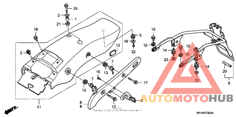 Задний бампер