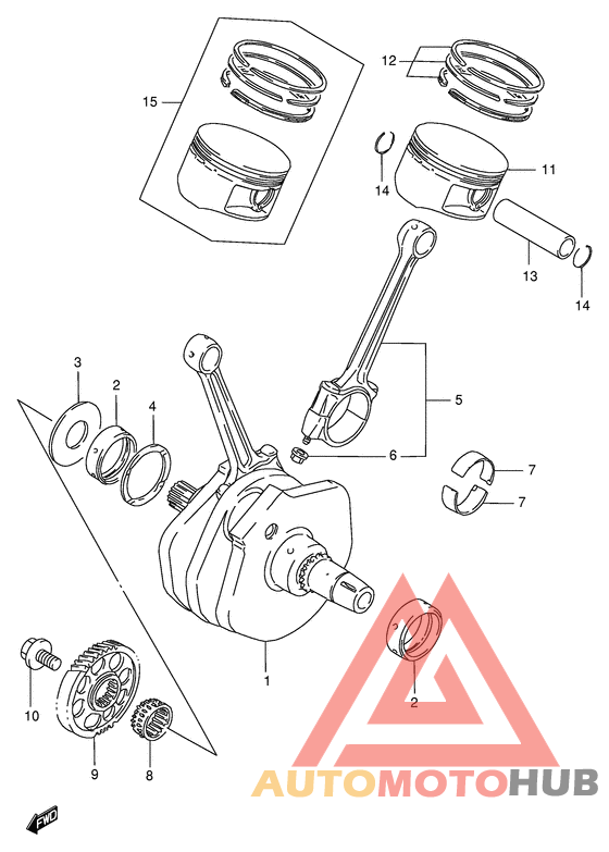Вал коленчатый