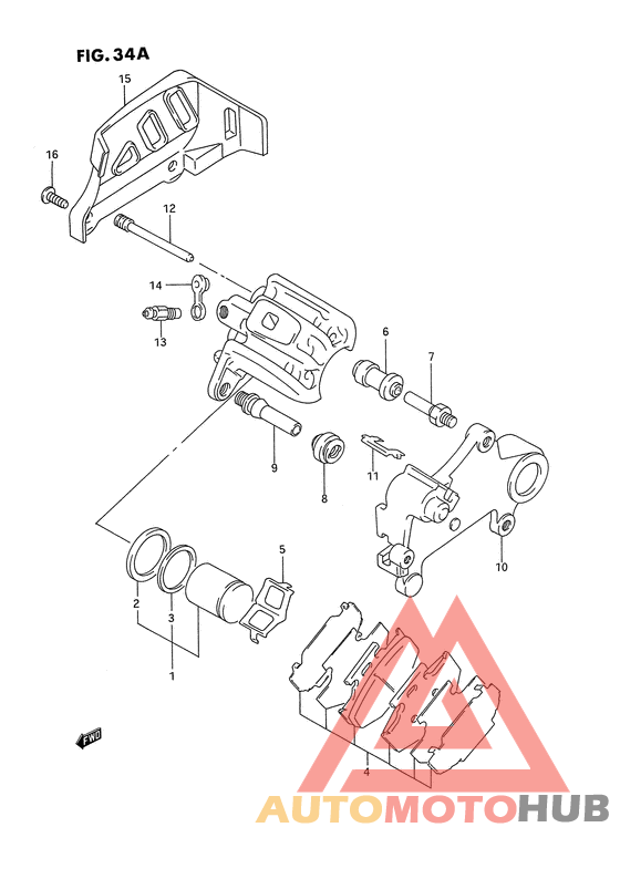 Задний суппорт