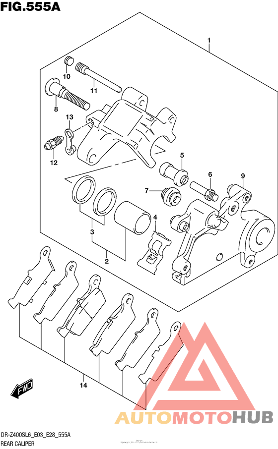 Задний суппорт