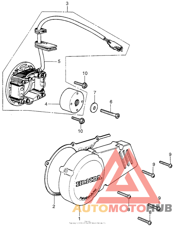 Alternator + left crankcasecover