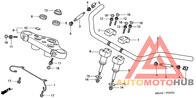 Handle pipe/top bridge
