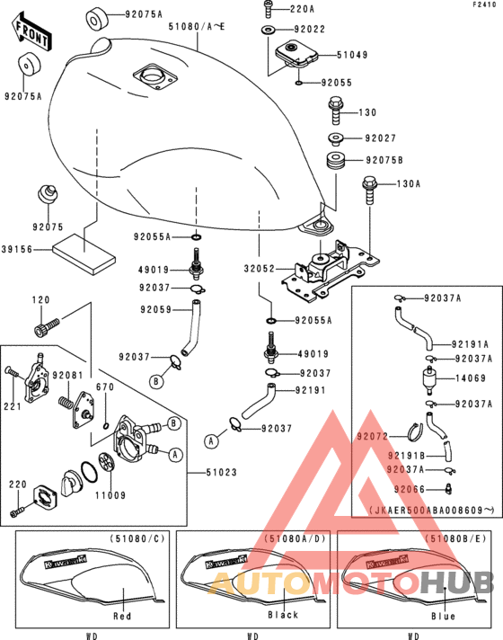 Fuel tank(1/2)(er500-b1)